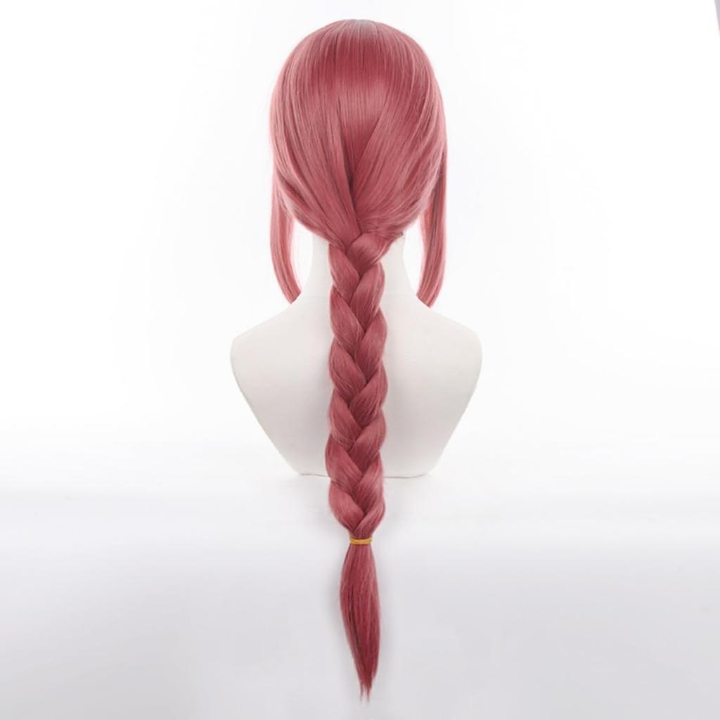 RyuuCos Человек-бензопила Макима Косплей Жара Школьный Культурный Фестиваль Парик, Сеточка для волос, Термостойкий, Маскировка, Костюм, Подарок, Мероприятие, Хэллоуин, Рождество,