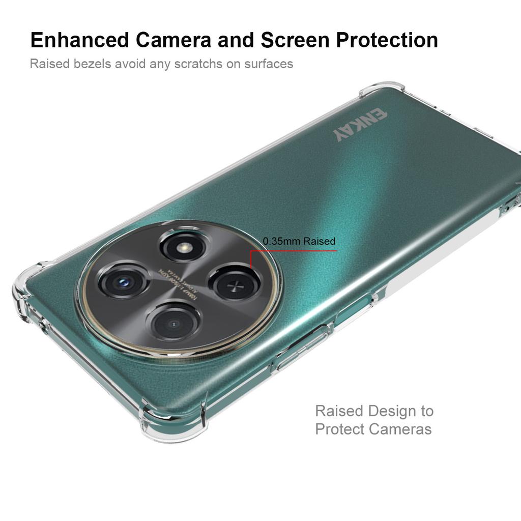 ENKAY HAT PRINCE Чехол для Huawei nova 12i 4G TPU Усиленные углы HD Прозрачный чехол для телефона