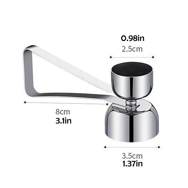 Открывалка для яичной скорлупы, нож для яичной скорлупы из нержавеющей стали 304, двусторонний нож для открывания яиц, инструмент для скорлупы вареных сырых яиц, креативный кухонный инструмент