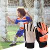 1 Pair Goalkeeper Gloves Anti-Slip Palm Design Super Grip Finger Protection Adjustable Breathable Children Football Gloves for Kids