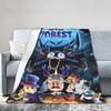 Игры Хоррор 99 Ночей в Лесу Плед Плюшевый Забавный Теплый Пледы для Покрытия Стула Дивана Лето