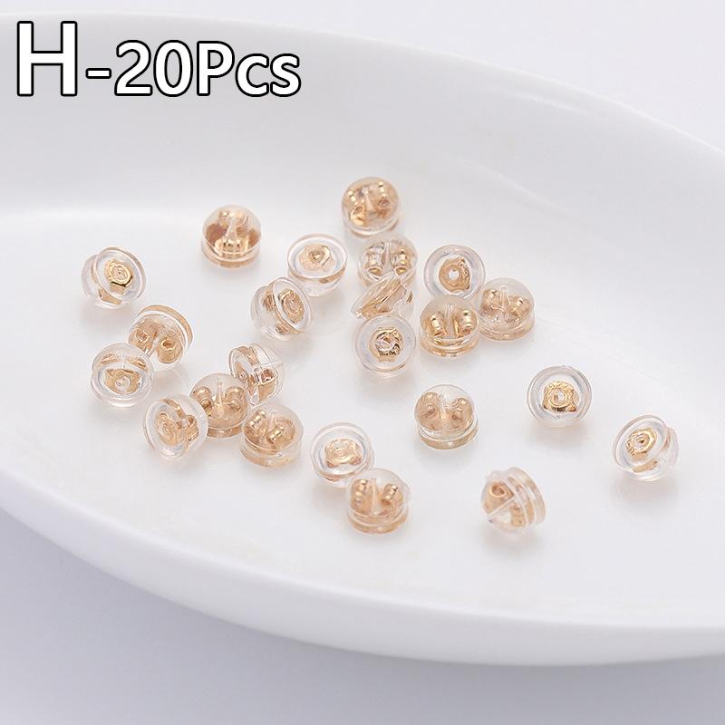 20 шт. набор сережек аксессуары серьги заглушки силиконовые беруши DIY силиконовые анти-потеря противоскользящие украшения