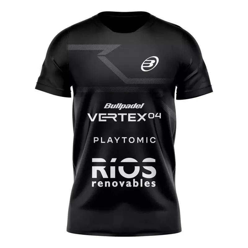 2024 новейшая летняя футболка с 3D принтом Padel Bullpadel мужской теннисный костюм летний спортивный настольный теннис бадминтон спортивная одежда дышащая