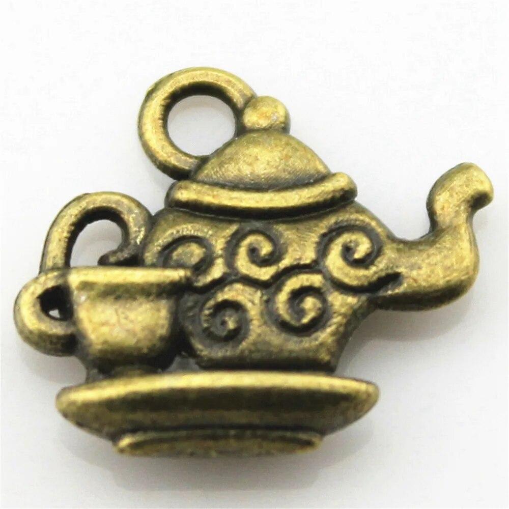 Подвески для чайника и чайника, подвески для ногтей, милые украшения для мужчин