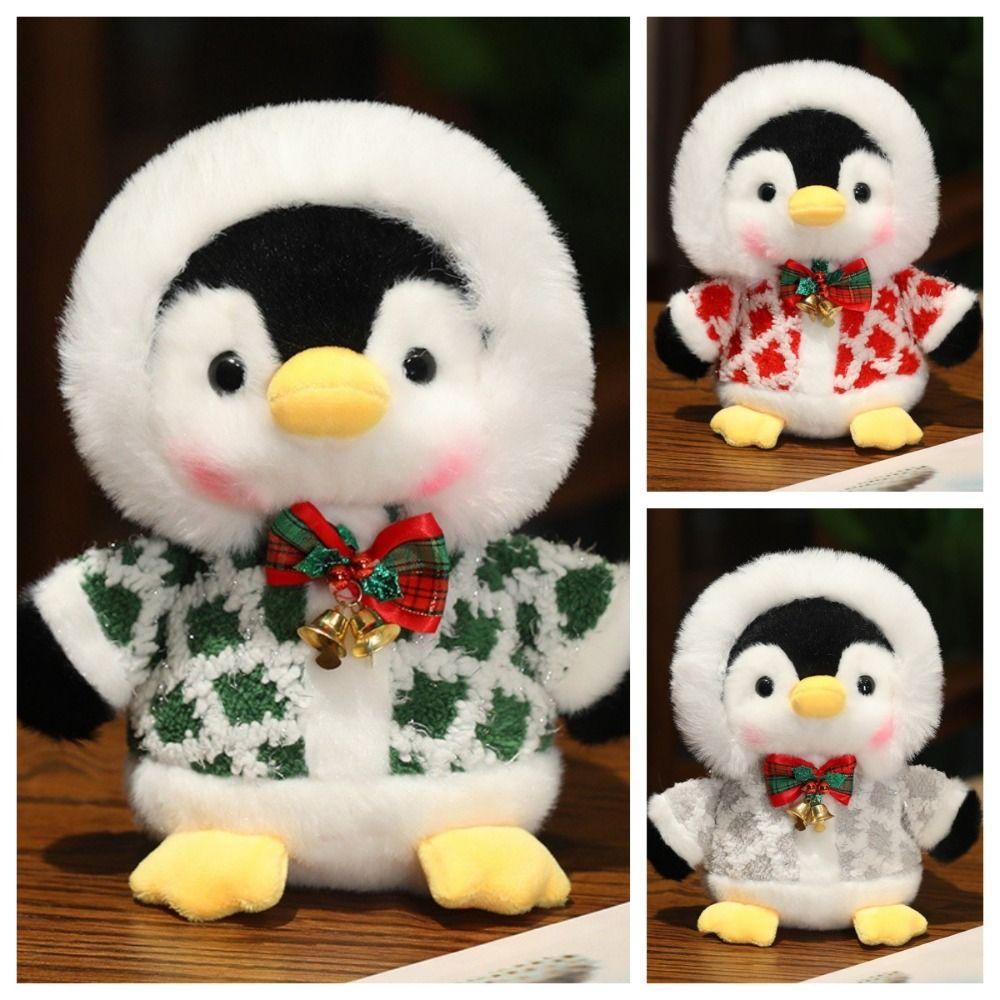 Fluffy Christmas Penguin Plush Toy PP Cotton Penguin Plush Doll  Decorate Present