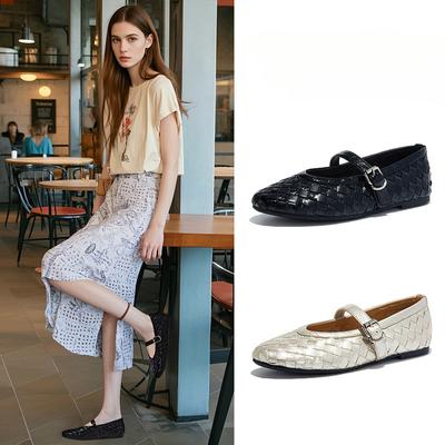 Стелька из овчины первого слоя, туфли Мэри Джейн, повседневная модная обувь, не вызывающая усталости женская обувь