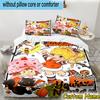 3pcs Custom Name Rainbow Adventure Bedding Set Includes 1 Duvet Cover & 2 Pillowcases for All Seasons Dormitory Home Decor Christmas gifts