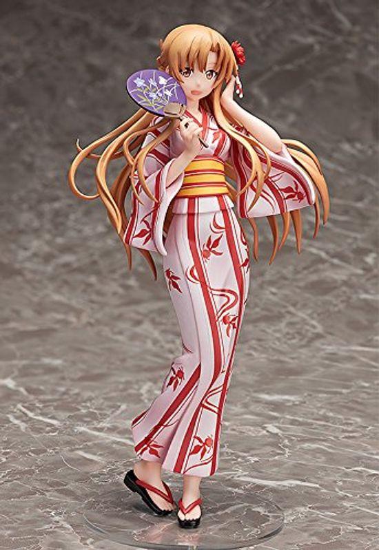 Sword Art Online II Юки Асуна Юката Вер.. Готовая фигурка, окрашенная в ПВХ, масштаб 1/8.