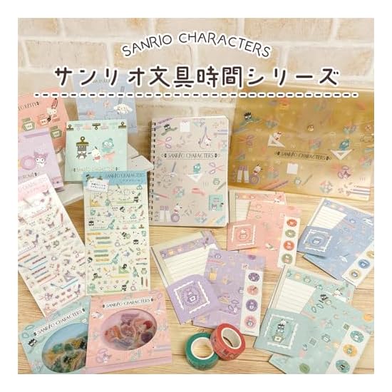 SANRIO Sanrio Characters Прозрачный плоский пенал с задним карманом 341274