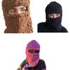 Вязаная маска-шапка для лица, мягкая плюшевая балаклава, шапка для женщин, зимняя теплая маска-шапка для взрослых, для активного отдыха, кемпинга, велоспорта