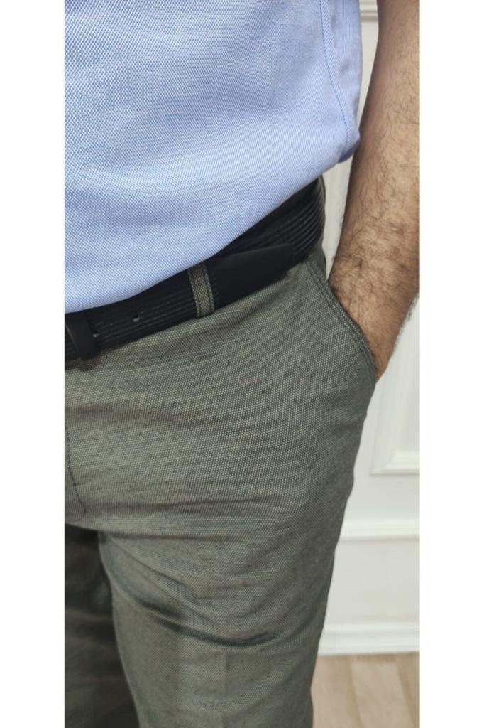 Мужские брюки больших размеров Мужские классические удобные льняные брюки цвета хаки