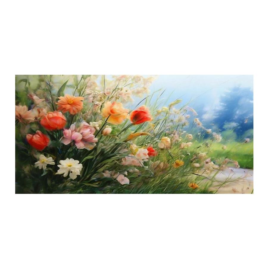 Diamond Mosaic Abstract Colorful Flowers Large Size Diy Diamonds Art Painting Full Drill Floral Jewelry Cross Stitch Kits Wall Decor