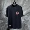 8241 CHROME HEARTS Лето 2026 Новая Высококачественная Хлопковая Круглый Вырез Свободная Большого Размера Мужская и Женская Футболка Футболка для Пары