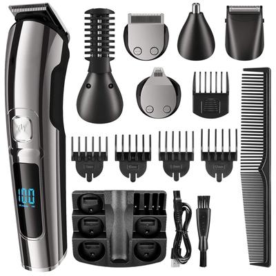 Машинка для стрижки волос многофункциональная триммер для волос триммер для бороды беспроводная парикмахерская стрижка для мужчин 6 в 1 CDN
