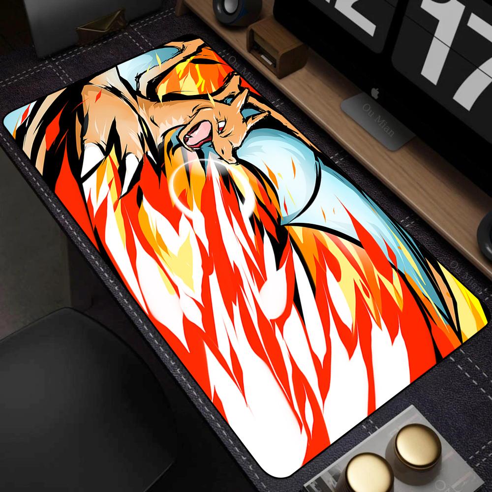 Large Kawaii Mouse Pad Laptop Non Slip Gaming Keyboard Mats Rug New Japan Anime P-pokemon Mousepad XL Gamer Cabinet elf Desk Mat