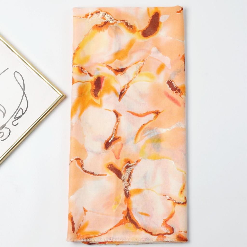 2024 Spring And Autumn Winter New Cotton And Hemp Long Thin Scarf Travel Versatile Sunscreen Warm Shawl For Women