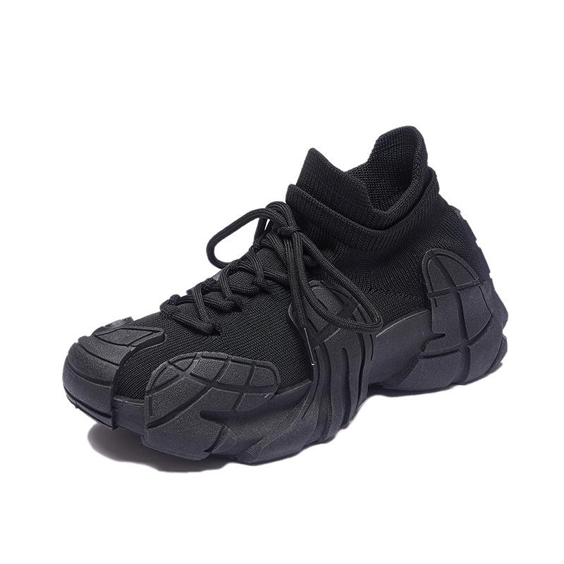 Носки и обувь новая женская повседневная обувь платформа женская обувь лето дышащая осьминог летающая тканая спортивная обувь большой размер