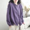 Пуловеры женские Harajuku ретро свободные футболки с круглым вырезом повседневные корейский стиль длинный рукав нестандартный дизайн женская одежда тренд