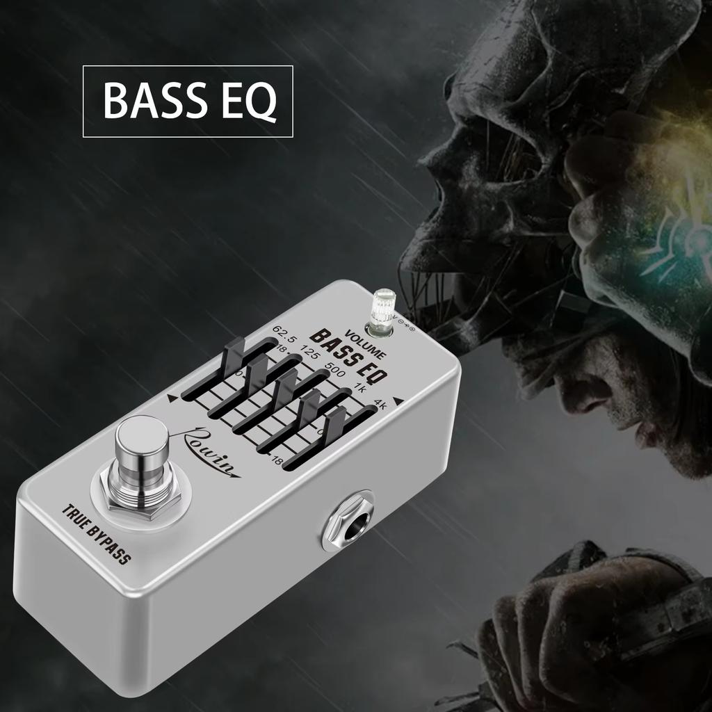 LEF-317B Bass EQ Pedal 5-Band / | Parametric Equalizer with ±18dB Range | Pro Frequency Compensator for Bass True Bypass