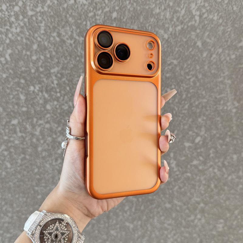 Чехол для iPhone 17 Pro Max: Гальванизированный Легкий Полностью Закрывающий с Пленкой для Объектива