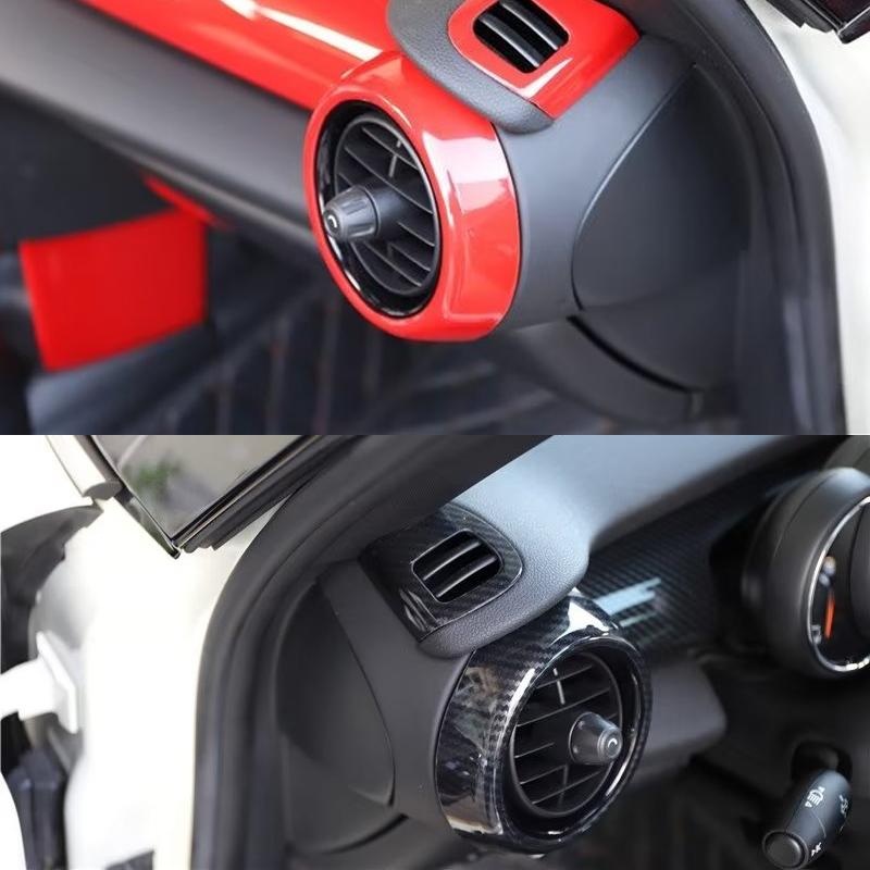 Car Air Conditioning Vent Decorative Cover For MINI ONE Cooper S F55 F56 F57 Car Interior Stickers Modification Accessories
