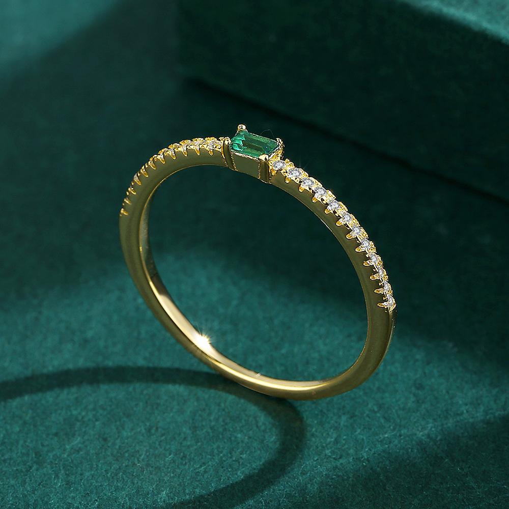 Классические кольца из стерлингового серебра 925 пробы для серег, модные золотые женские кольца с цирконом, обручальные свадебные украшения, вечерние украшения