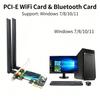 KEBIDUMEI WiFi 5 AC1200 PCI-E Wireless Adapter BT4.1 Dual Band 2.4G/5GHz 802.11AC Network Card Desktop PC For Windows 7/10/11