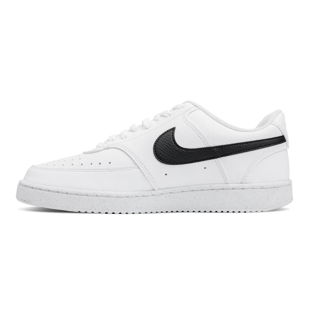 Nike Court Vision 1 Plain Silver Pattern Abrasion Resistant Low top Skateboard Shoes Men's Gray White DH2987-101(Team773-)