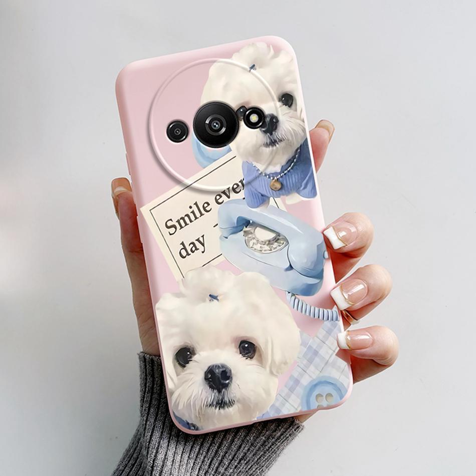 Чехол для телефона Xiaomi Redmi A3 Чехол-футляр Redmi A3 глобальная версия Чехол Мягкий силикон Redmi A3 A 3 RedmiA3 Funda Чехол-кармашек