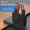 Bluetooth 5.3 Аудио Приемник Передатчик 3,5 мм AUX RCA Интерфейс с двумя выходами Hi-Fi Стерео Музыка Беспроводной Аудио Адаптер для ТВ ПК Автомобильный Комплект Динамик