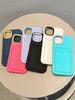 Original Candy Color Card Slot Wallet Phone Case For iPhone 15 14 13 11 12 Pro Max  Soft Silicone Shockproof Cover