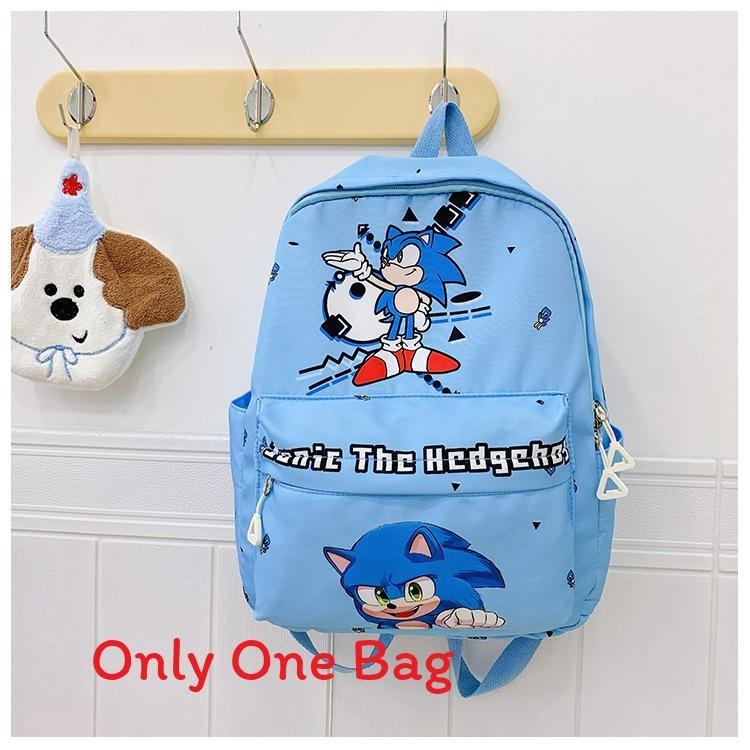 Детский мультяшный рюкзак Sonic из легкого нейлона для использования в детском саду и школе