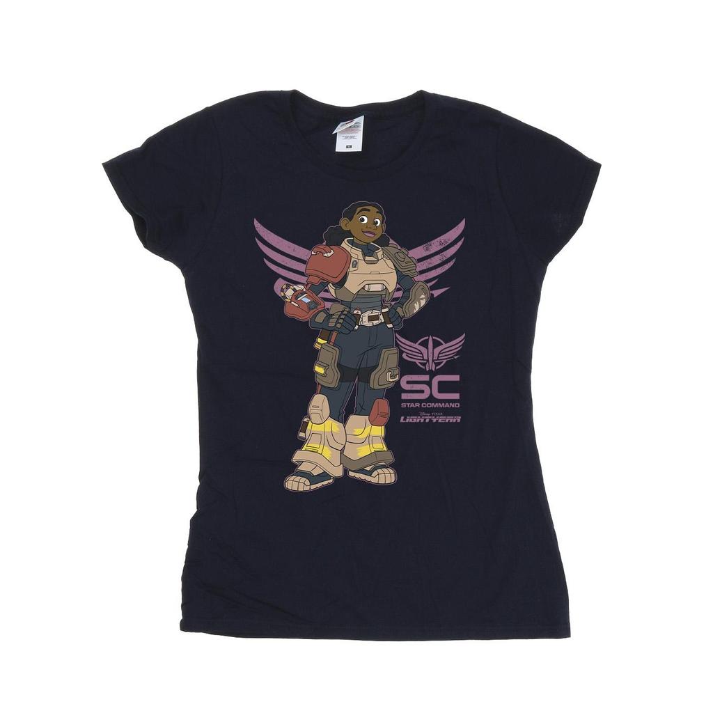 Disney Womens/Ladies Lightyear Izzy Star Command Cotton T-Shirt