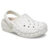 Crocs Унисекс Классические Геометрические Сабо на Подкладке Белые Теплый Комфорт Натяжные 210069-100