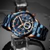 CURREN Watch Luxury Sports Quartz Mens Watches Full Steel Waterproof Chronograph Wristwatch