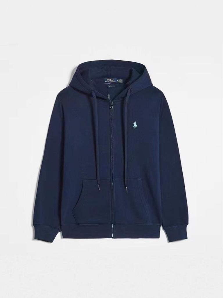 Унисекс свободная толстовка 2025: Однотонный повседневный кардиган на молнии с вышивкой маленькой лошади