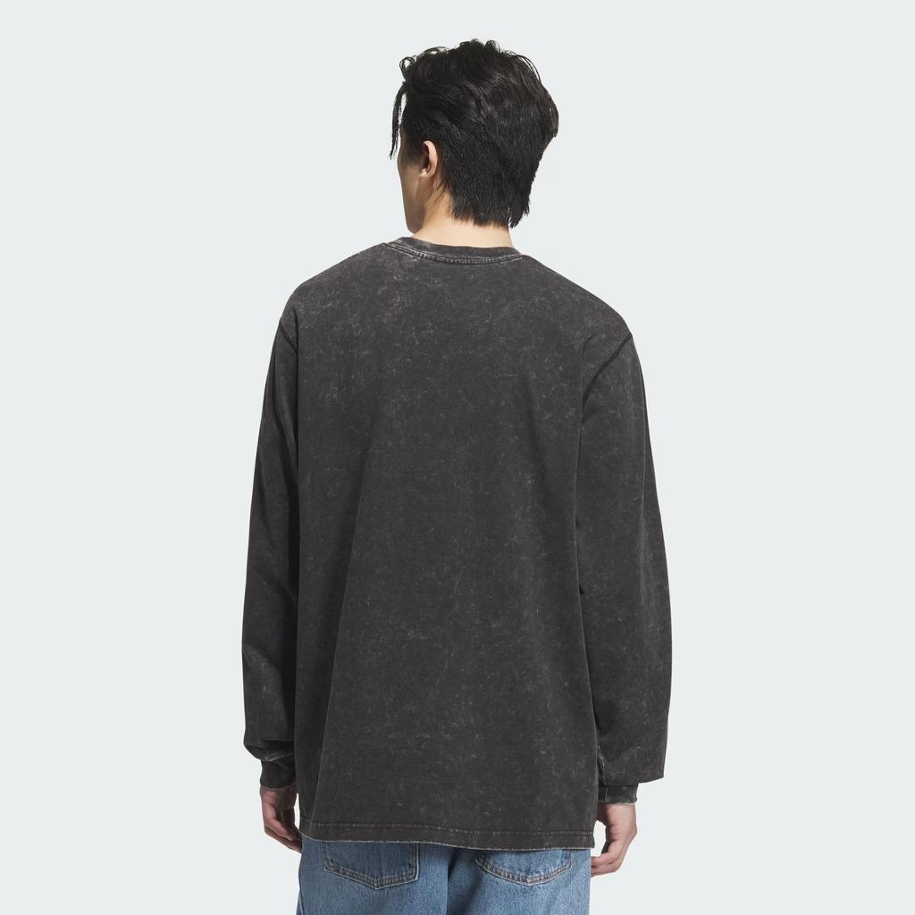 Adidas Originals WASHEDLONG SLEEVE TOP T Shirt Men's Black KA2316-