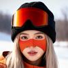 Маска для лица Зимняя Лыжная Антиморозная Накладка на нос Теплая Маска для лица Ветрозащитная Защита от холода Мягкая Для активного отдыха Велосипеда Термоизолирующая Накладка на нос