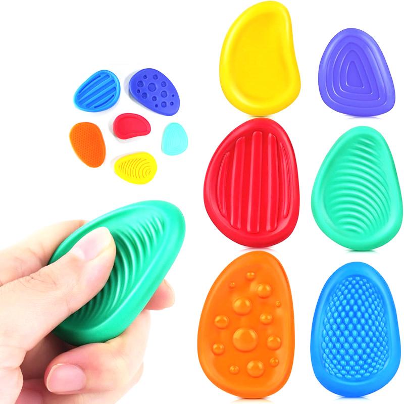 1 Набор Взрослые Снятие Тревоги Реквизит Мягкий Камень для Беспокойства Непоседа Игрушка Аутизм Ребенок Успокаивающий Сенсорный Камень Игрушка для Активности Пальцев