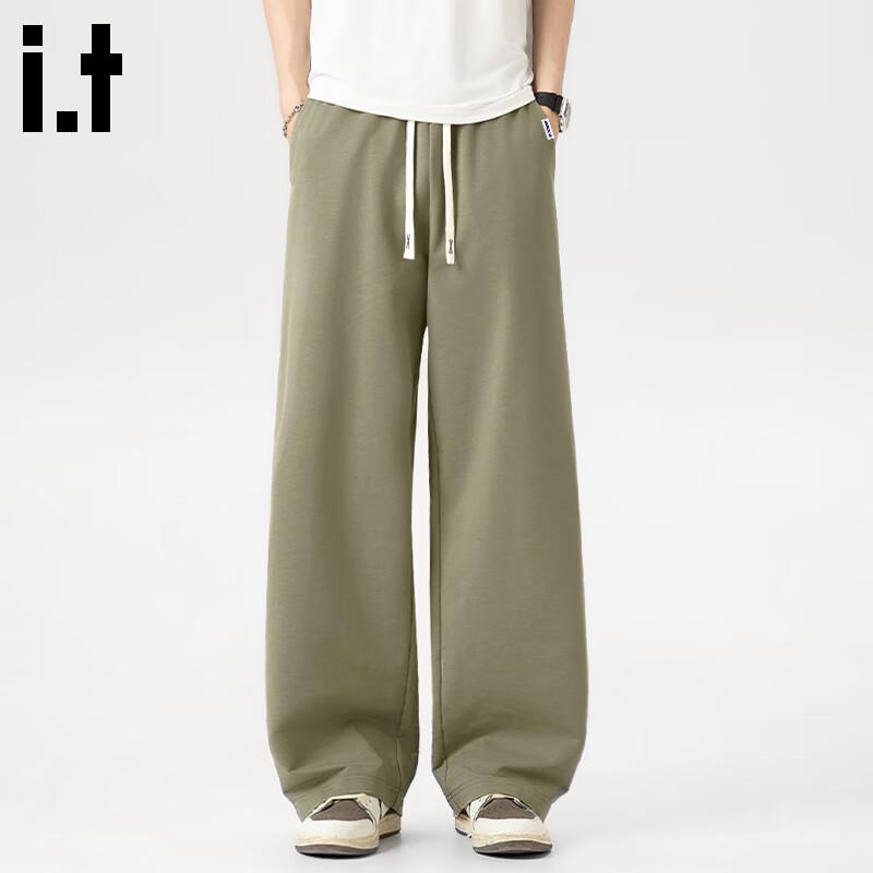 Fingercroxx Men's Heavyweight Knit Straight-Leg Casual Pants