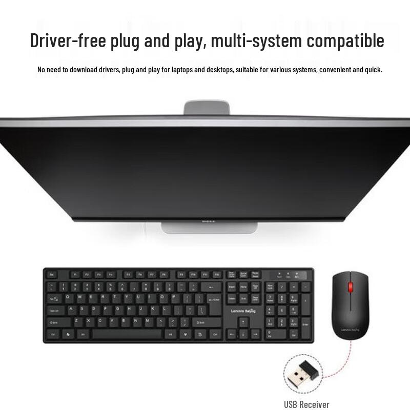 Lenovo Baiying T211S Wireless Keyboard and Mouse Combo