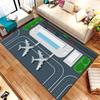 Children Playing Games Carpets Airplane Runways Terminal Building Patterns Floor Mats Bedrooms Winter Warm Non Slip Mats