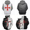 Vibrantly Designed Unisex Knights Templar Cosplay 3d Print Pullover Casual Sweater
