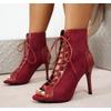 Fashion Women's Fashion Party Woman Sexy Stilettos High Heels Latin Women Latin Dance Heels Boots Shoes Breathable for Ballroom Pumps