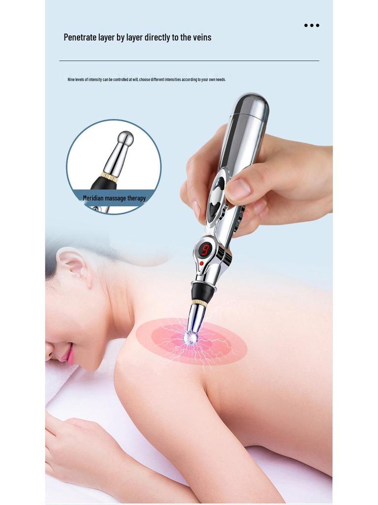 Многофункциональная электронная ручка для акупунктурного массажа меридианов