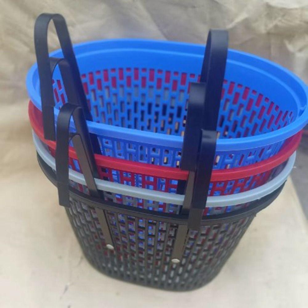 Multicolors Bicycle Storage Bag Plastic Student Front Basket  Rear Cycling Accessories
