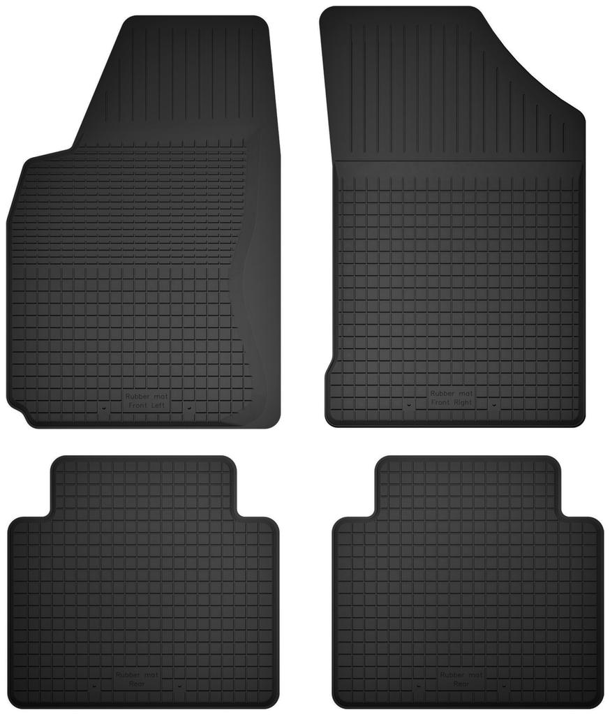 Резиновые автомобильные коврики, набор из 4 штук, универсальные для: Volkswagen Passat B3 универсал, седан (1988-1993)