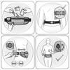 Waterproof pouch case for phone, universal, black