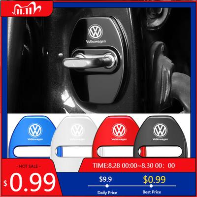 VW GTI GOLF 2026 Горячее для VW VOLKSWAGEN 4 шт. Наклейки Защитные Чехлы на Замки Дверей Автомобиля Авто Аксессуары Для Volkswagen VW RLine R