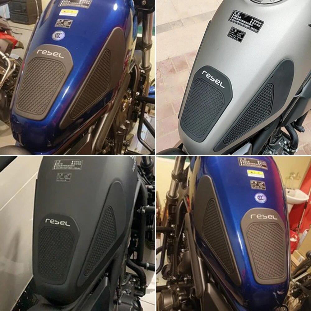 REBEL500 REBEL300 мотоциклетная резиновая накладка на бак, защитная наклейка, наклейка на колено, наклейка для Honda REBEL CMX 500 300 CM500 CM300